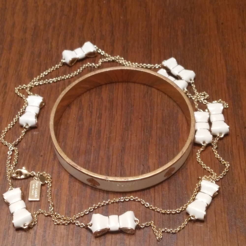 Kate Spade ♠️ bracelet and take a bow necklace